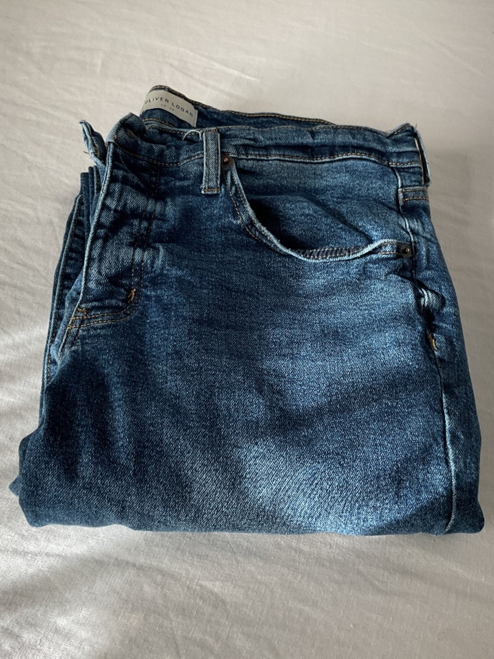 Oliver Logan  Chester Low Rise Slim Straight Dark Aged Vintage 30